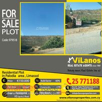 For Sale Residential Plot in Palodia area Limassol, Cyprus