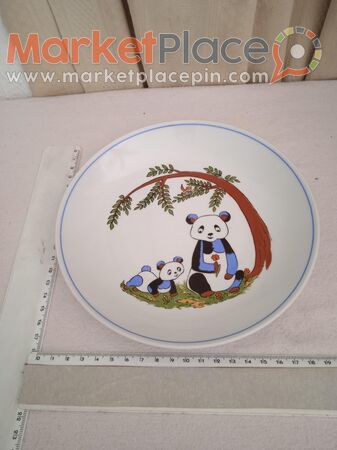 Vintage kid's porcelain plate of Panda,G.D.R. - 1.Λεμεσός, Λεμεσός