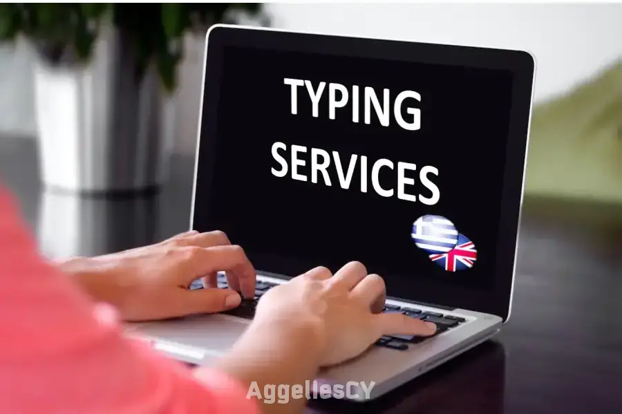 Typing Services, CVs etc., in English and Greek.