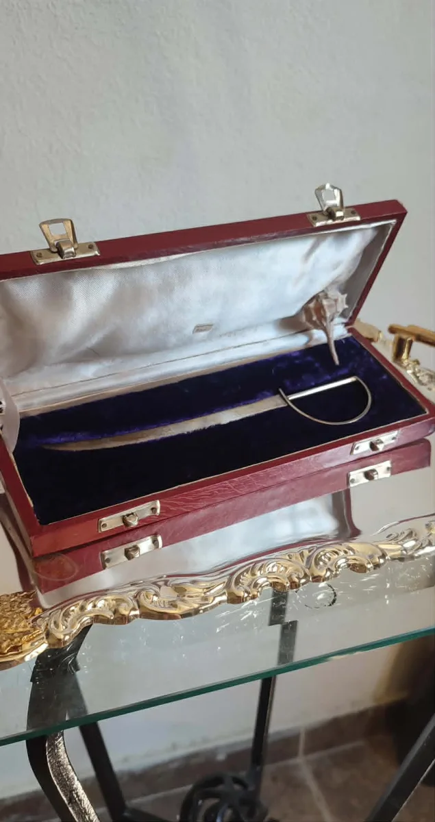 Beautiful silver sword cypris 830 hallmark Vintage Letter Opener 27 Grams Antique Silver